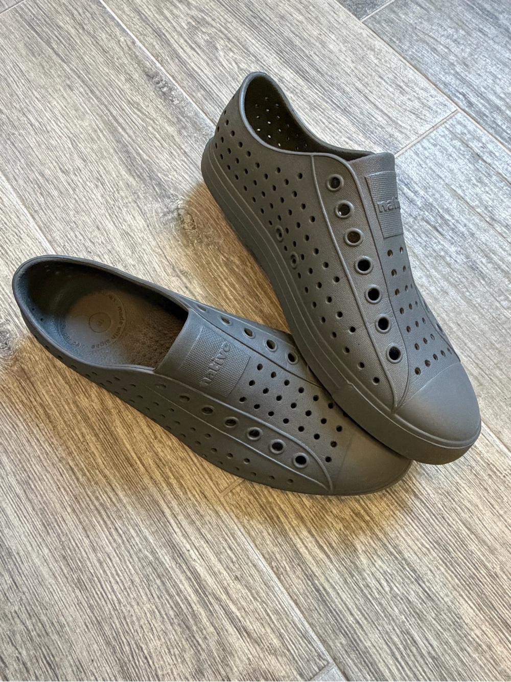 Native Jefferson Sugarlite Unisex Women's 10 Men's 8 Gray Shoes Casual Vacation